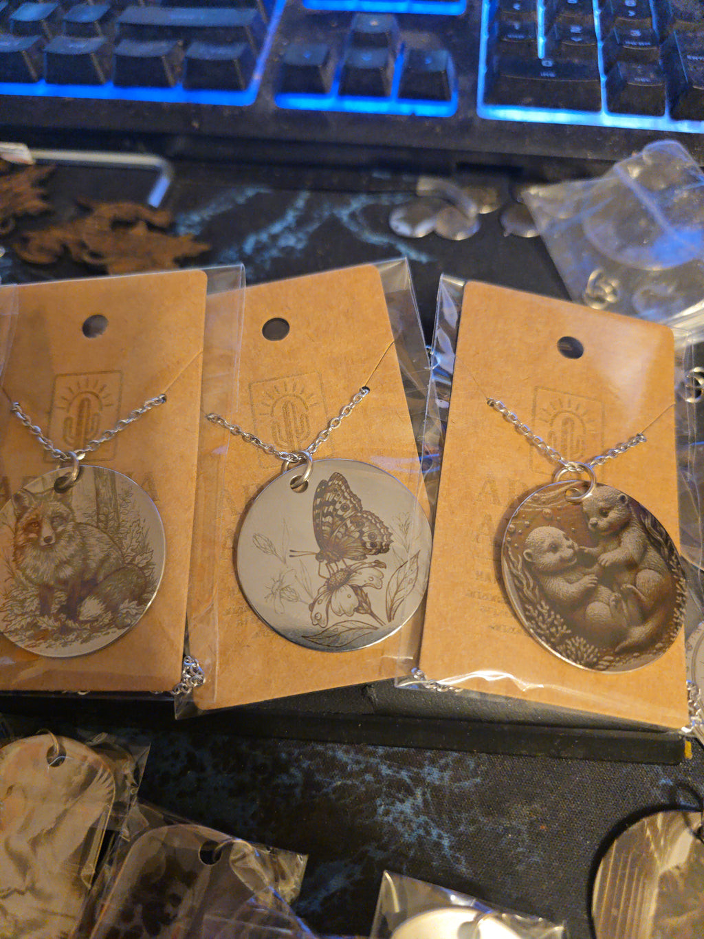 Custom Engraved Graphic Pendant Necklace