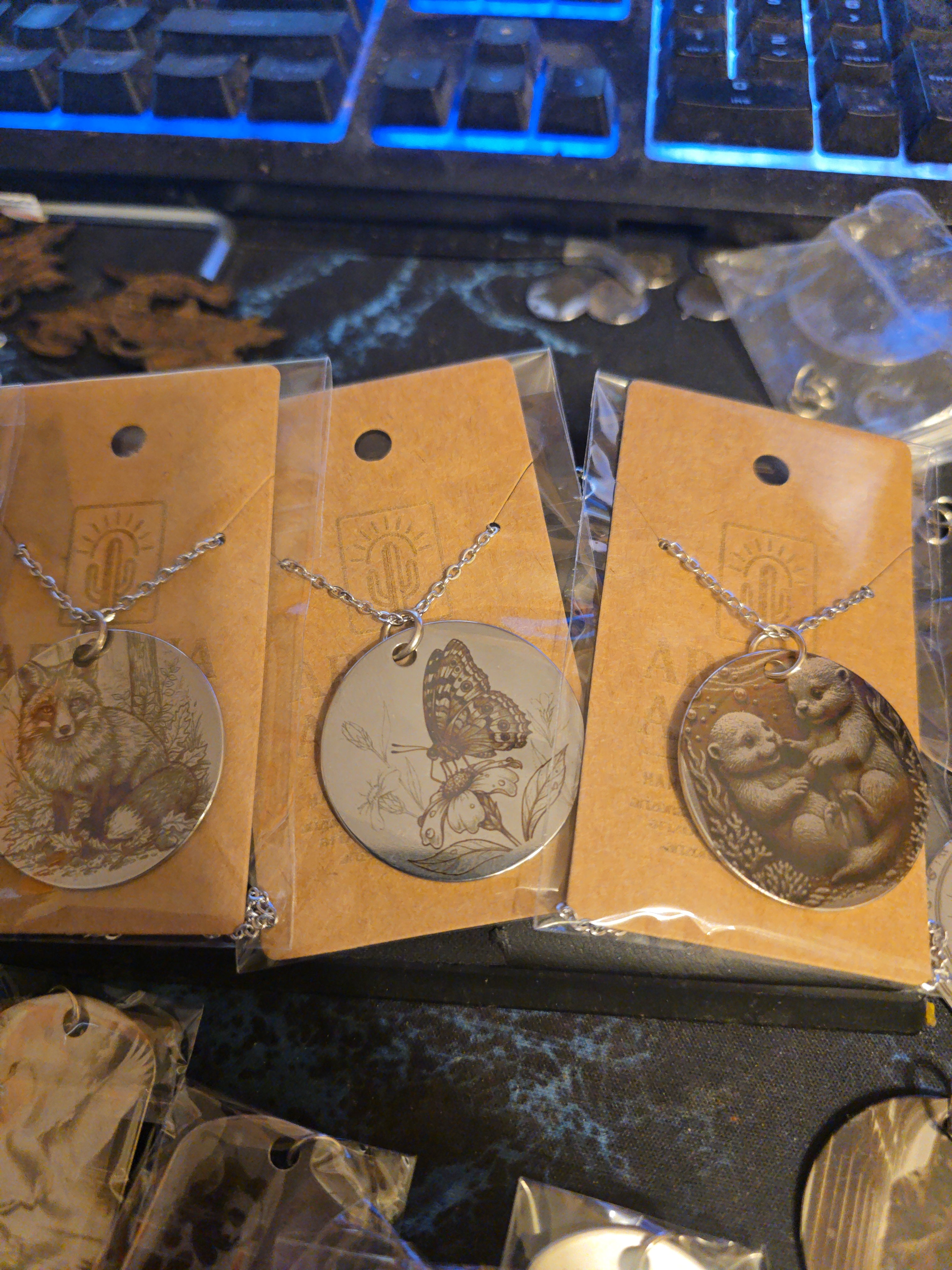 Custom Engraved Graphic Pendant Necklace